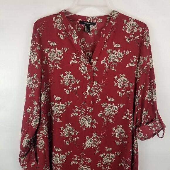 FOREVER 21 FLORAL PRINT DRESS. SIZE M. - Picture 7 of 16